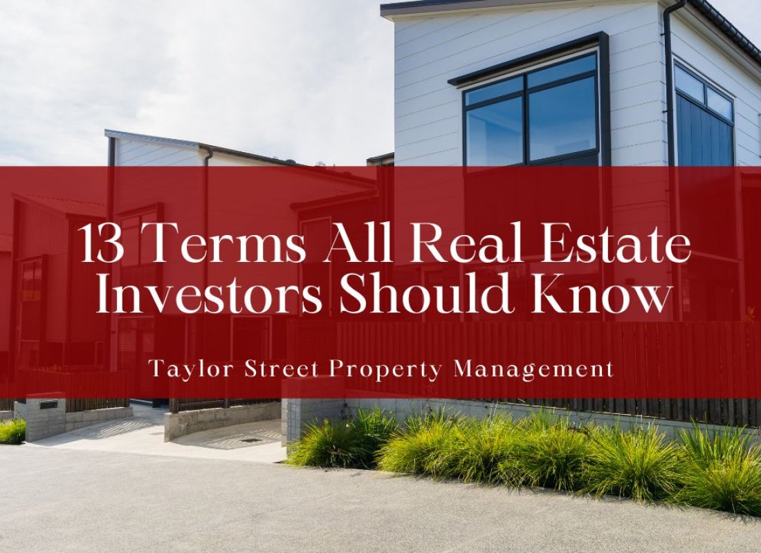 13 Terms All Real Estate Investors Should Know